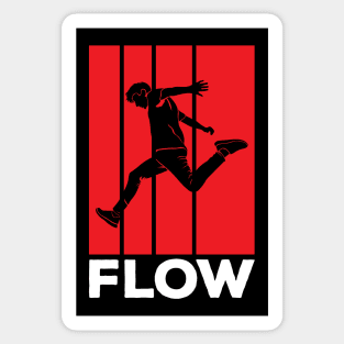 Parkour Freerunner Retro Themed Gift Sticker